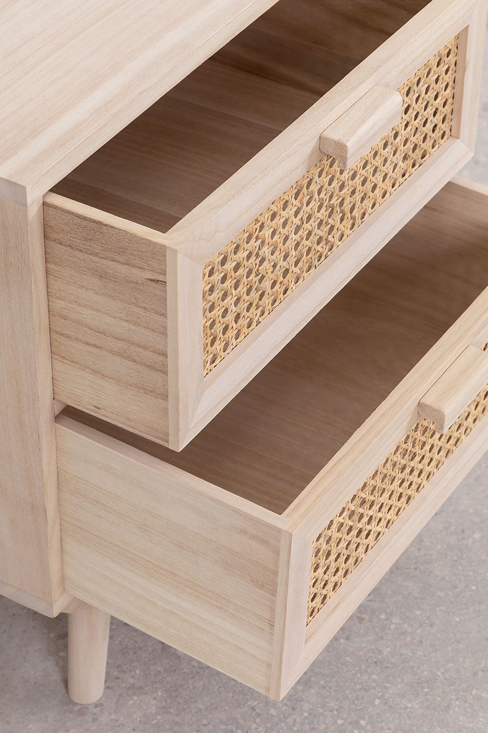 Pack de 2 tables de chevet 40x40 cm en bois Ralik, image de la galerie 5