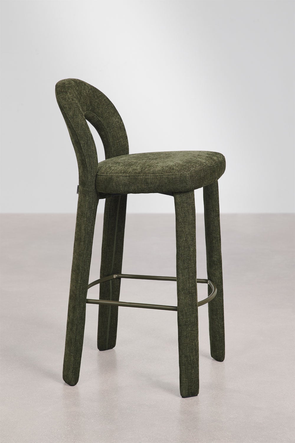 Tabouret haut rembourré en fer Gianis, image de la galerie 4