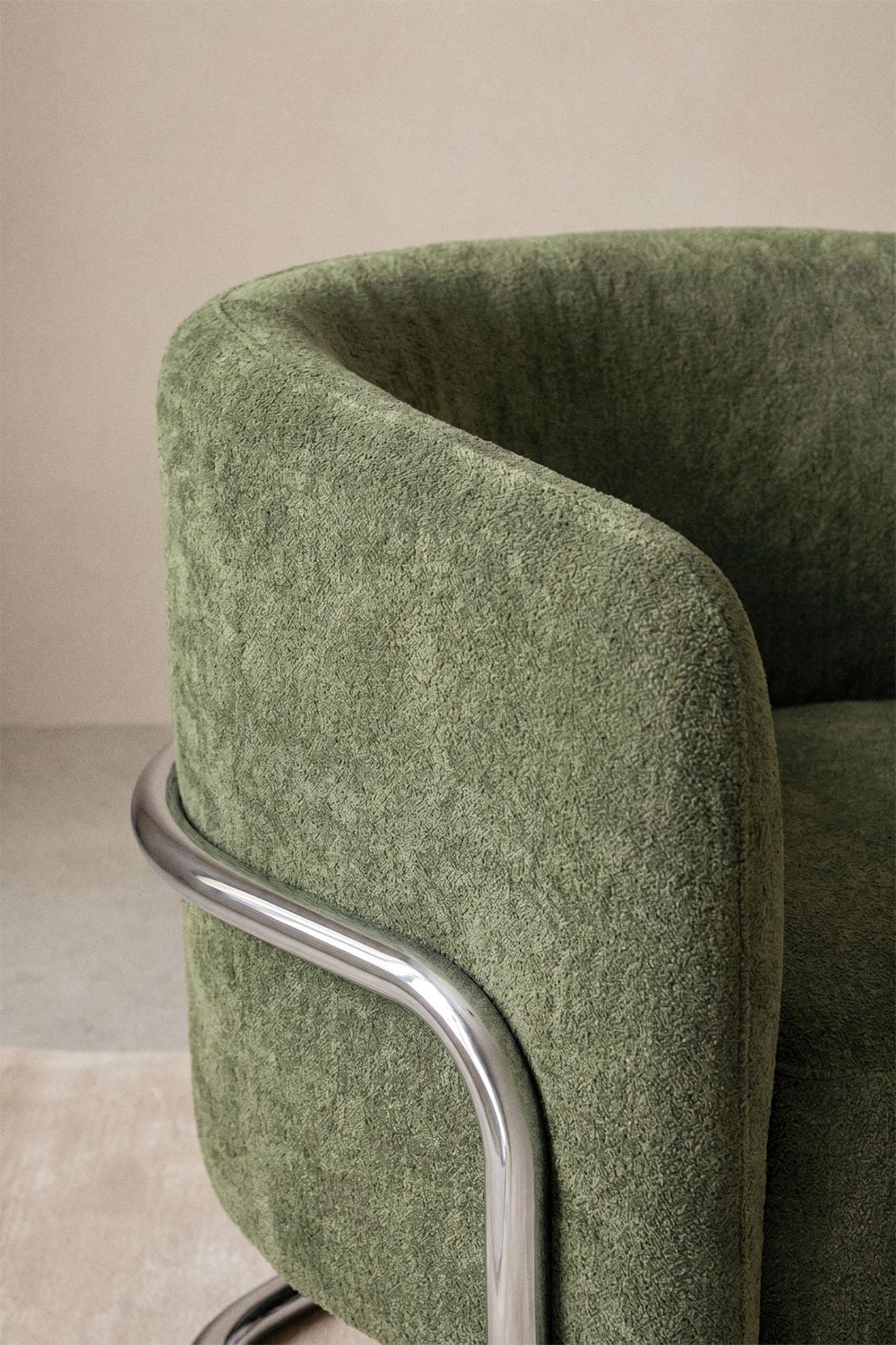 Fauteuil rembourré et en fer Zantria, image de la galerie 2