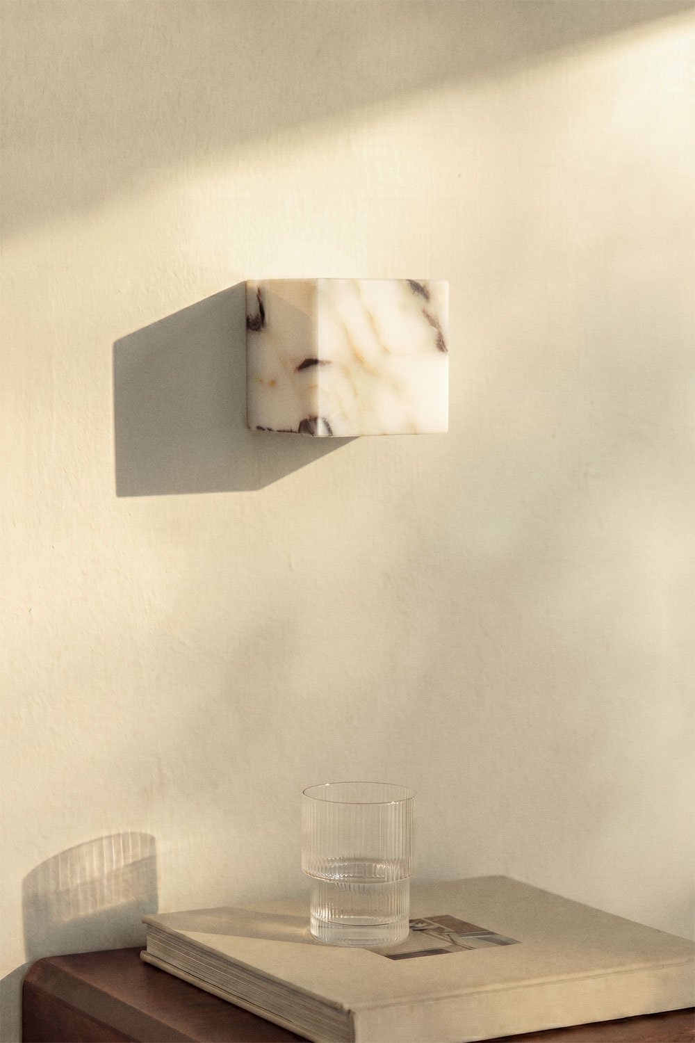 Applique mural LED en marbre Leonessa, image de la galerie 1