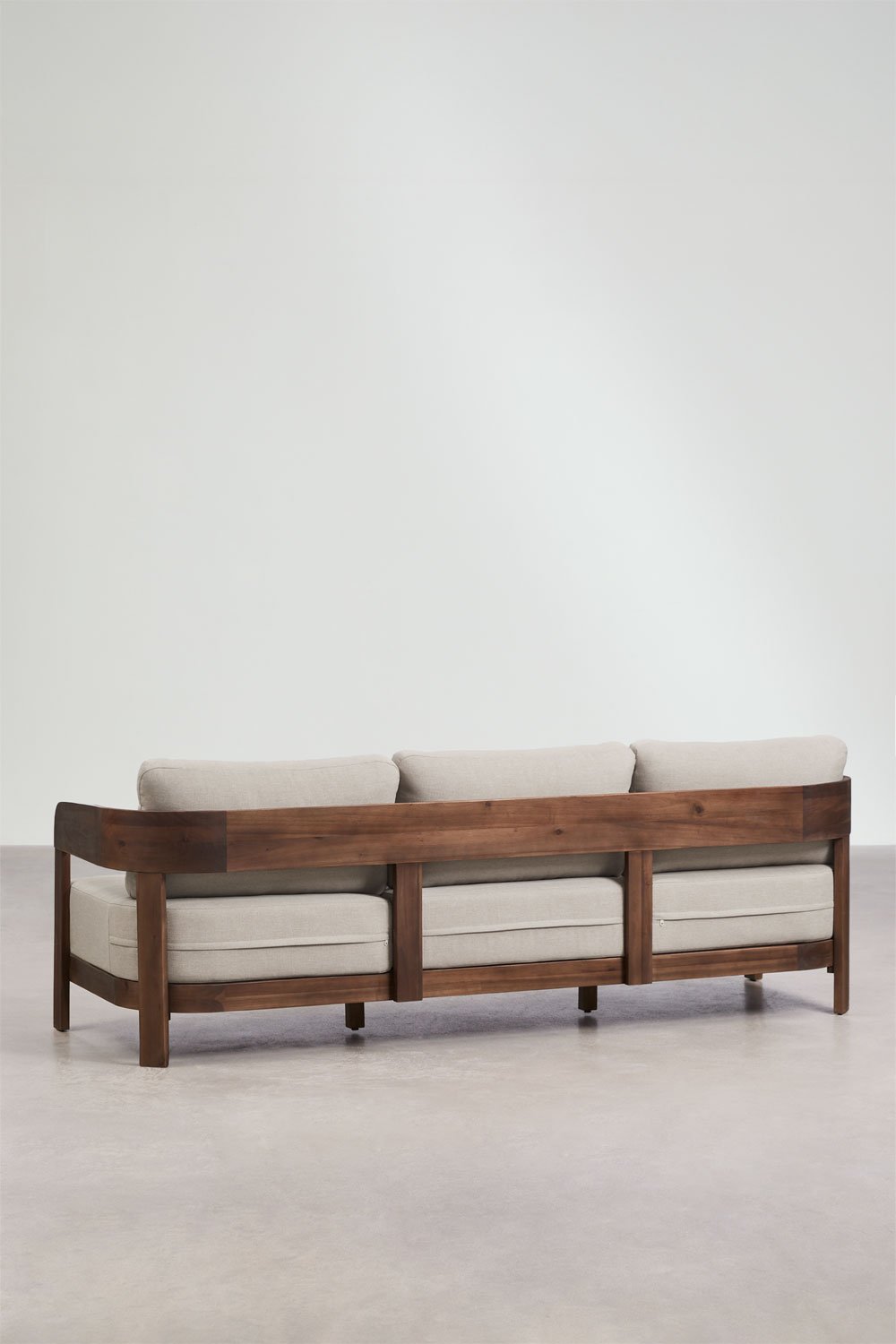 Canapé de jardin 3 places en bois d'acacia Uleno, image de la galerie 7