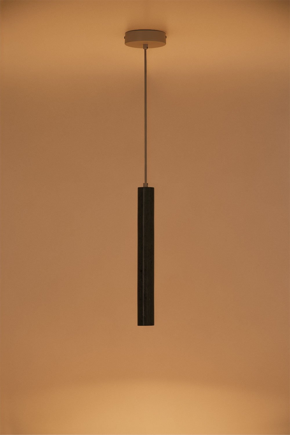 Lampe suspendue LED en pierre naturelle Davise, image de la galerie 4