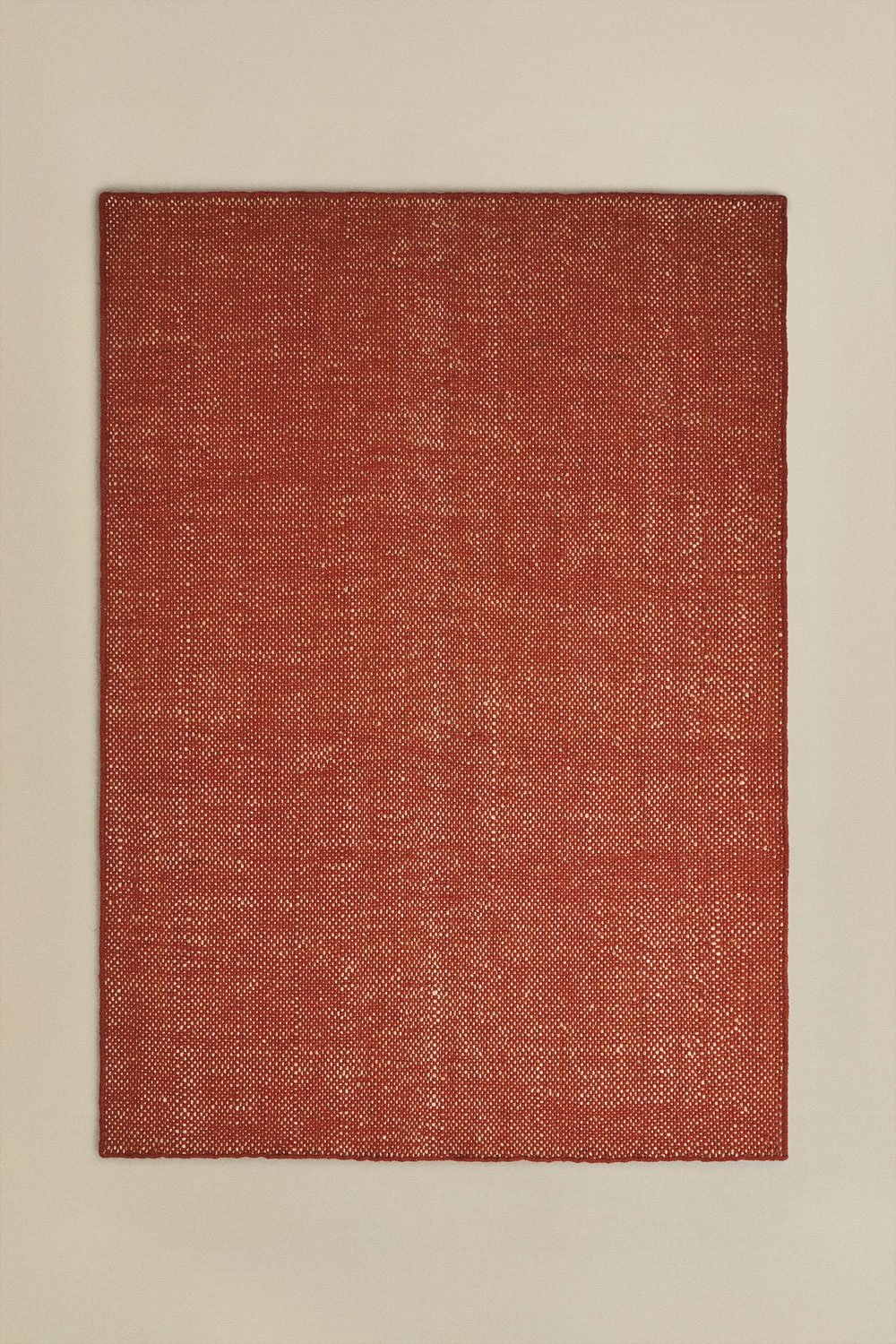 Tapis rectangulaire en laine et jute Wamba, image de la galerie 1