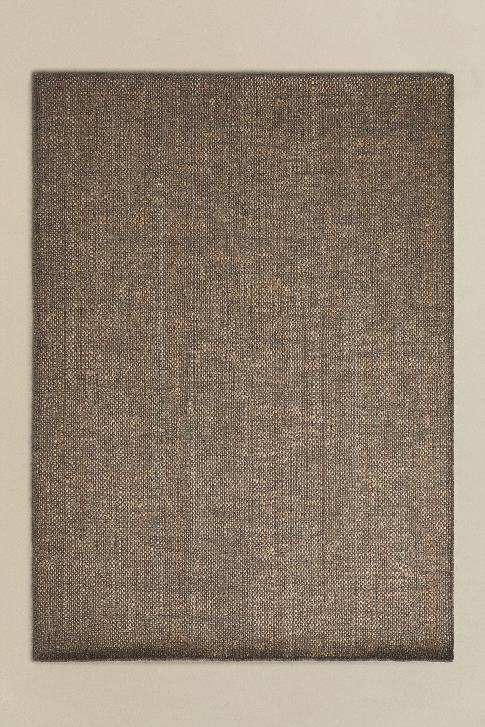 Tapis rectangulaire en laine et jute Wamba, image de la galerie 1