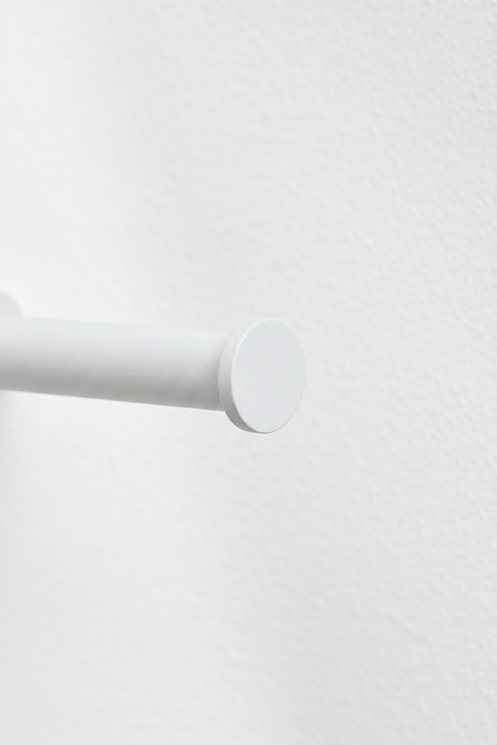 Porte-papier toilette en acier inoxydable et blanc Rovent, image de la galerie 5