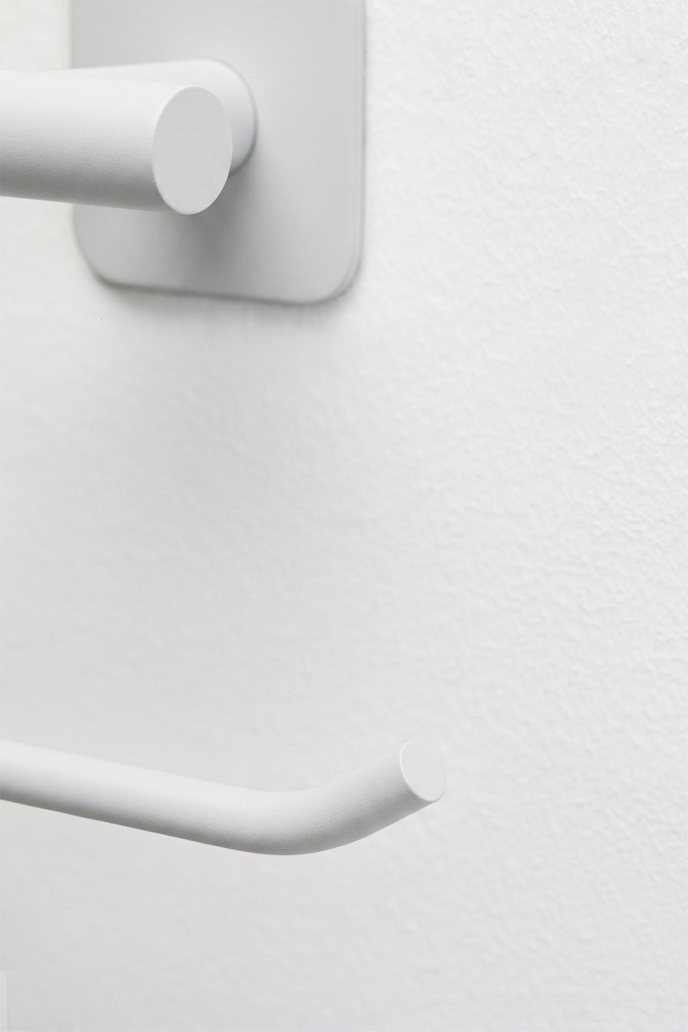 Porte-papier toilette adhésif pour salle de bain en acier inoxydable blanc Ondreli, image de la galerie 6