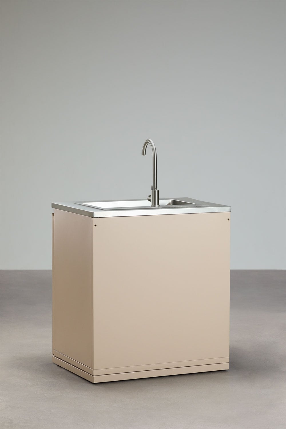 Module de rangement avec évier pour cuisine modulaire d'extérieur en acier Rivana, image de la galerie 6