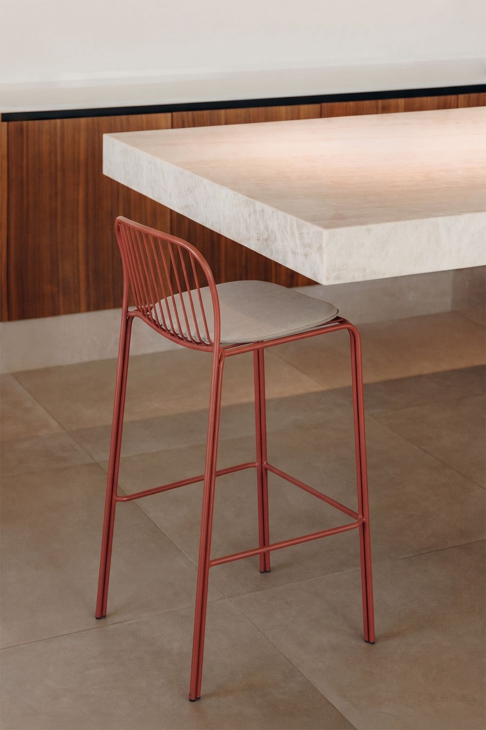 Tabouret haut en acier Anerina, image de la galerie 1