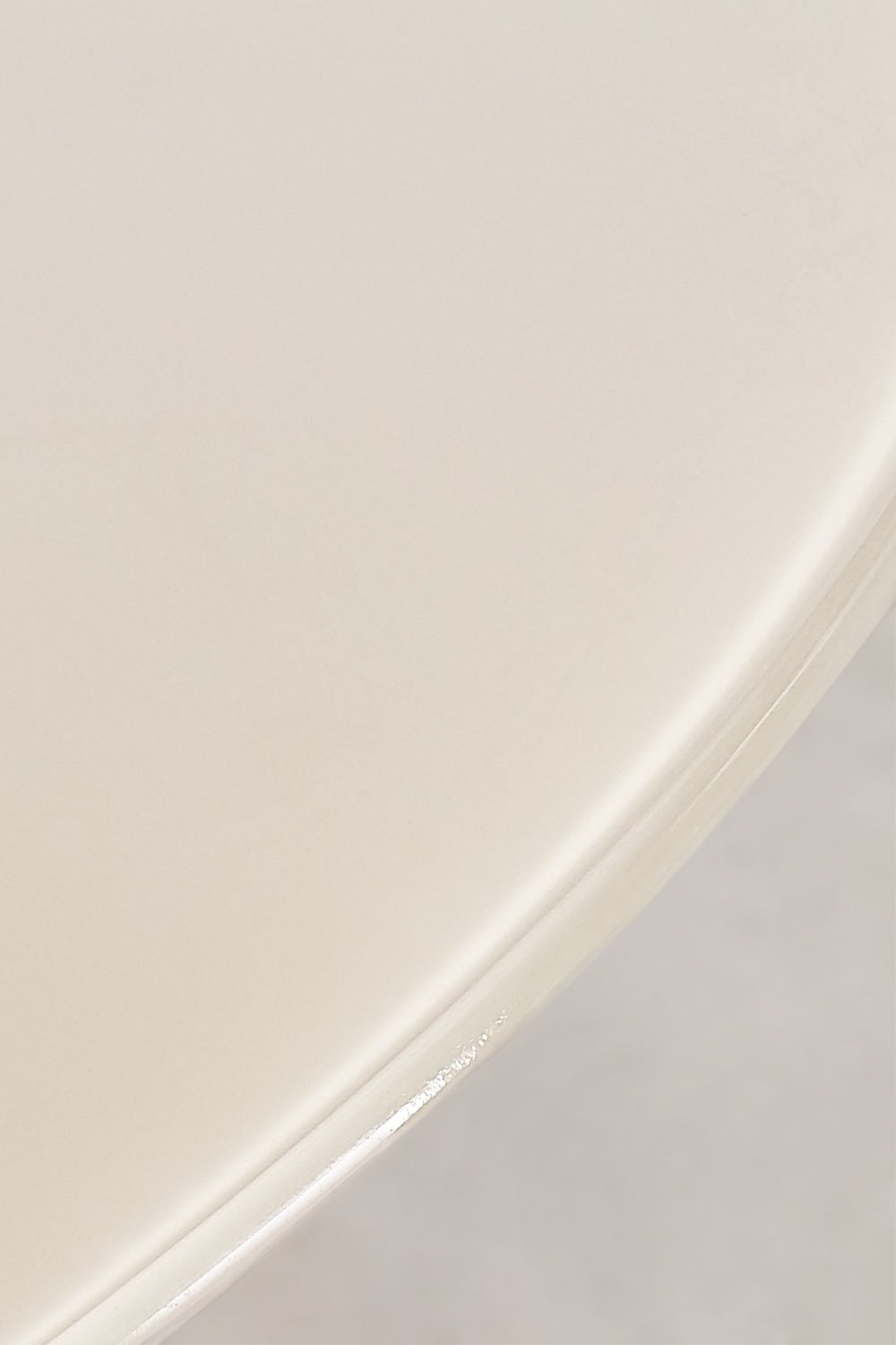 Table d'appoint ronde Ø50 cm en verre trempé et MDF Asgri, image de la galerie 6