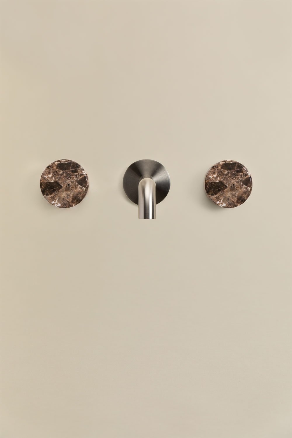 Robinet de lavabo encastré en laiton et pierre naturelle Gilstoin, image de la galerie 4