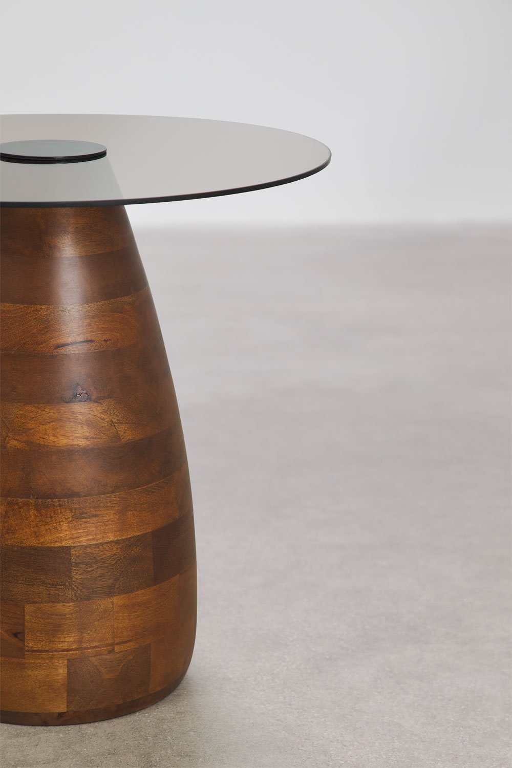 Table d'appoint ronde Ø50 cm en verre trempé Mariana, image de la galerie 4