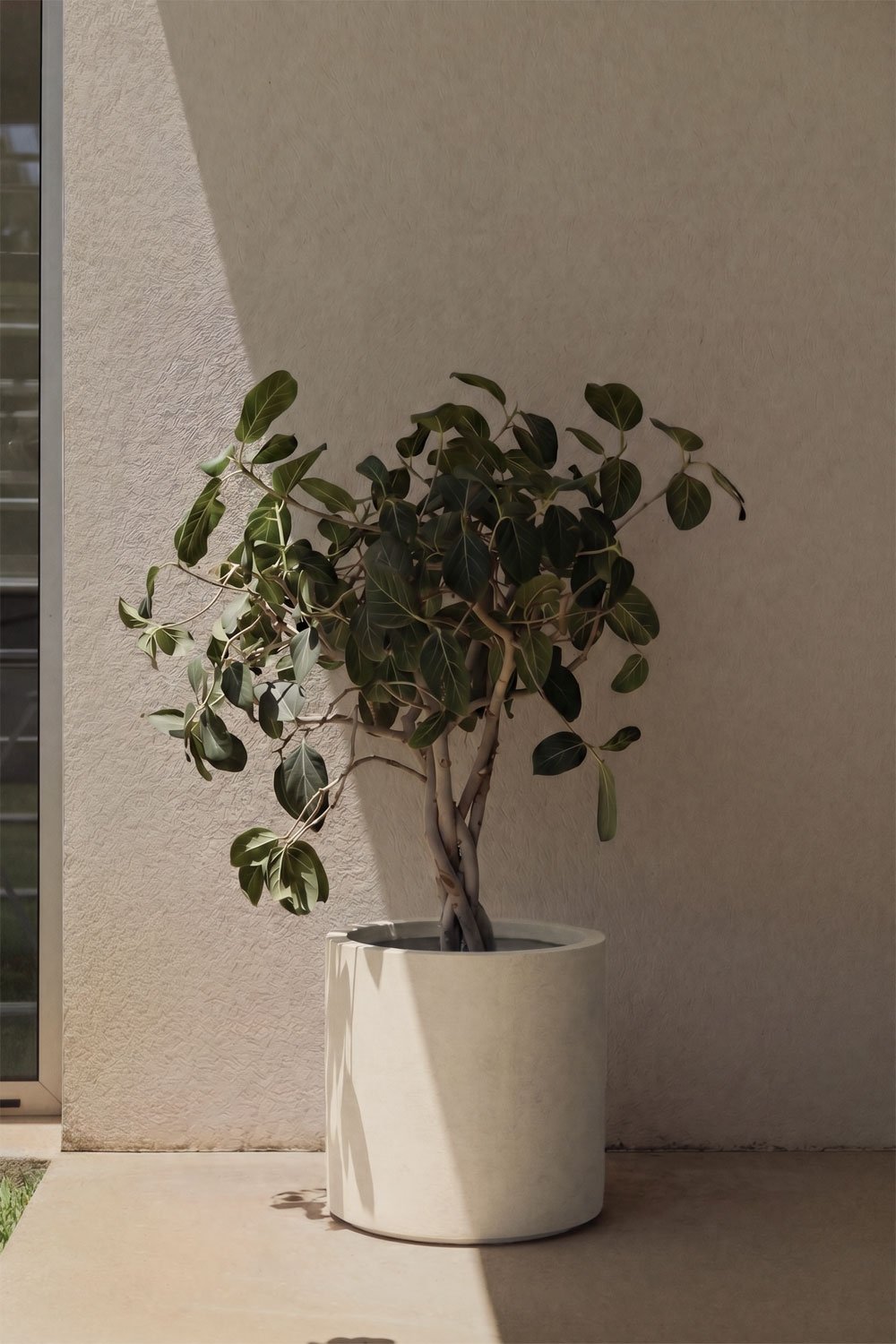 Pot de fleurs d'extérieur en ciment Aurevi, image de la galerie 1
