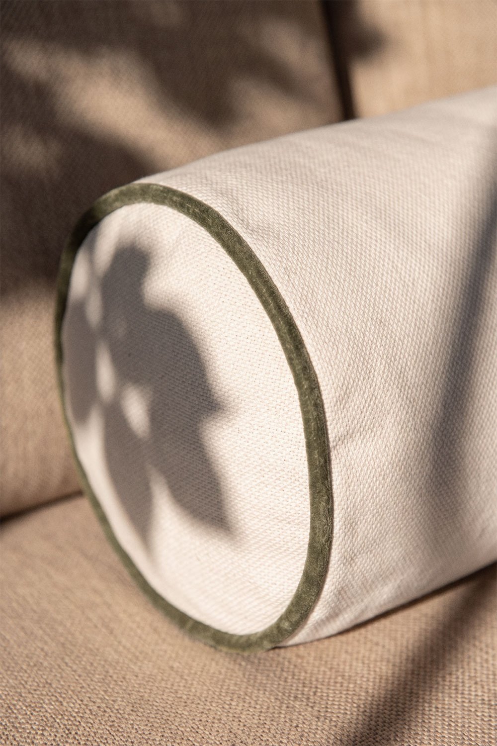 Coussin rouleau 15x50 cm pour jardin en tissu Somalia, image de la galerie 2