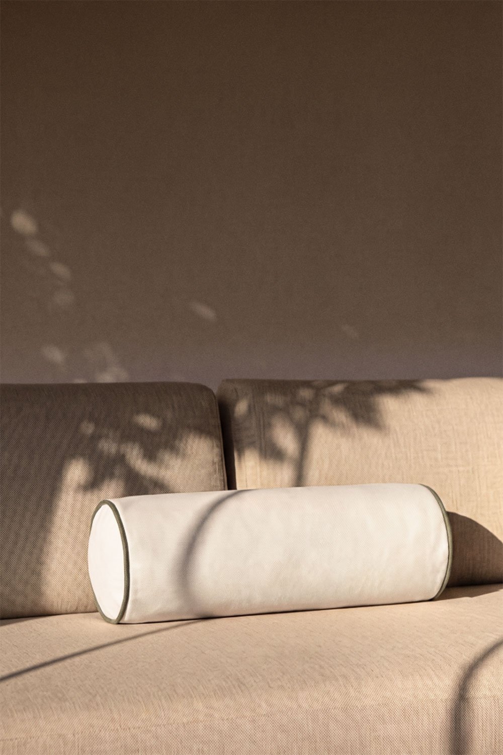 Coussin rouleau 15x50 cm pour jardin en tissu Somalia, image de la galerie 1