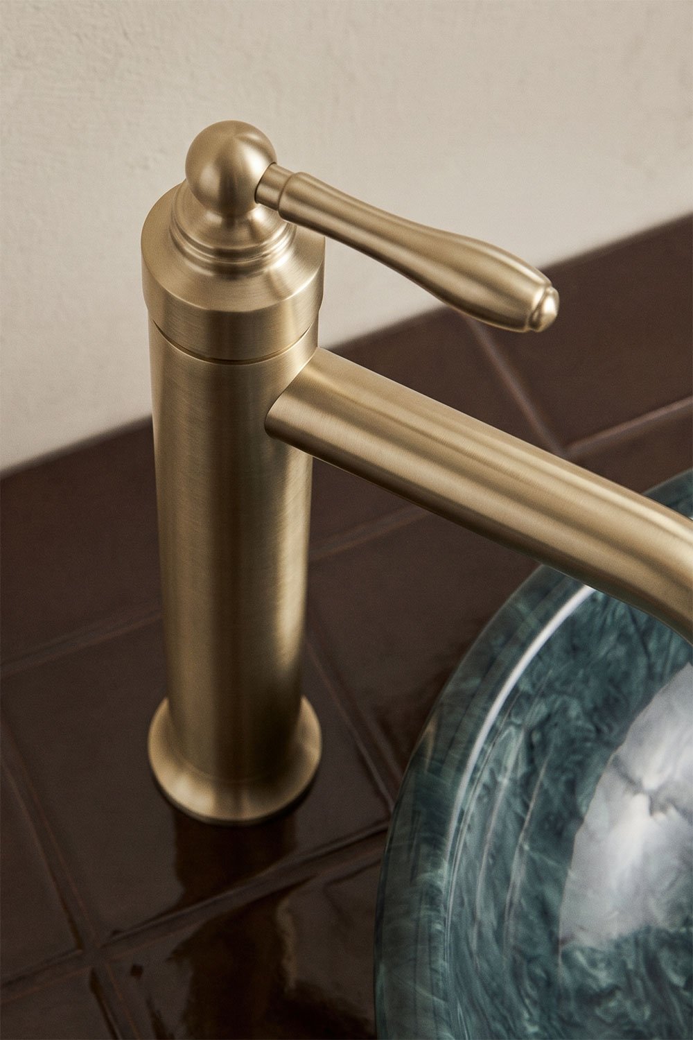 Set de robinet de lavabo en laiton Alejandra et valve de vidange pour lavabo type Click-Clack Orveta, image de la galerie 2
