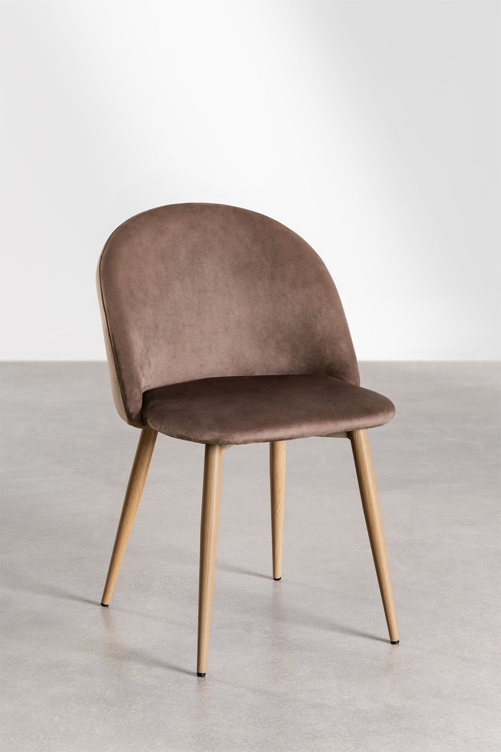 Chaise de salle à manger rembourrée et en acier Kana, image de la galerie 3