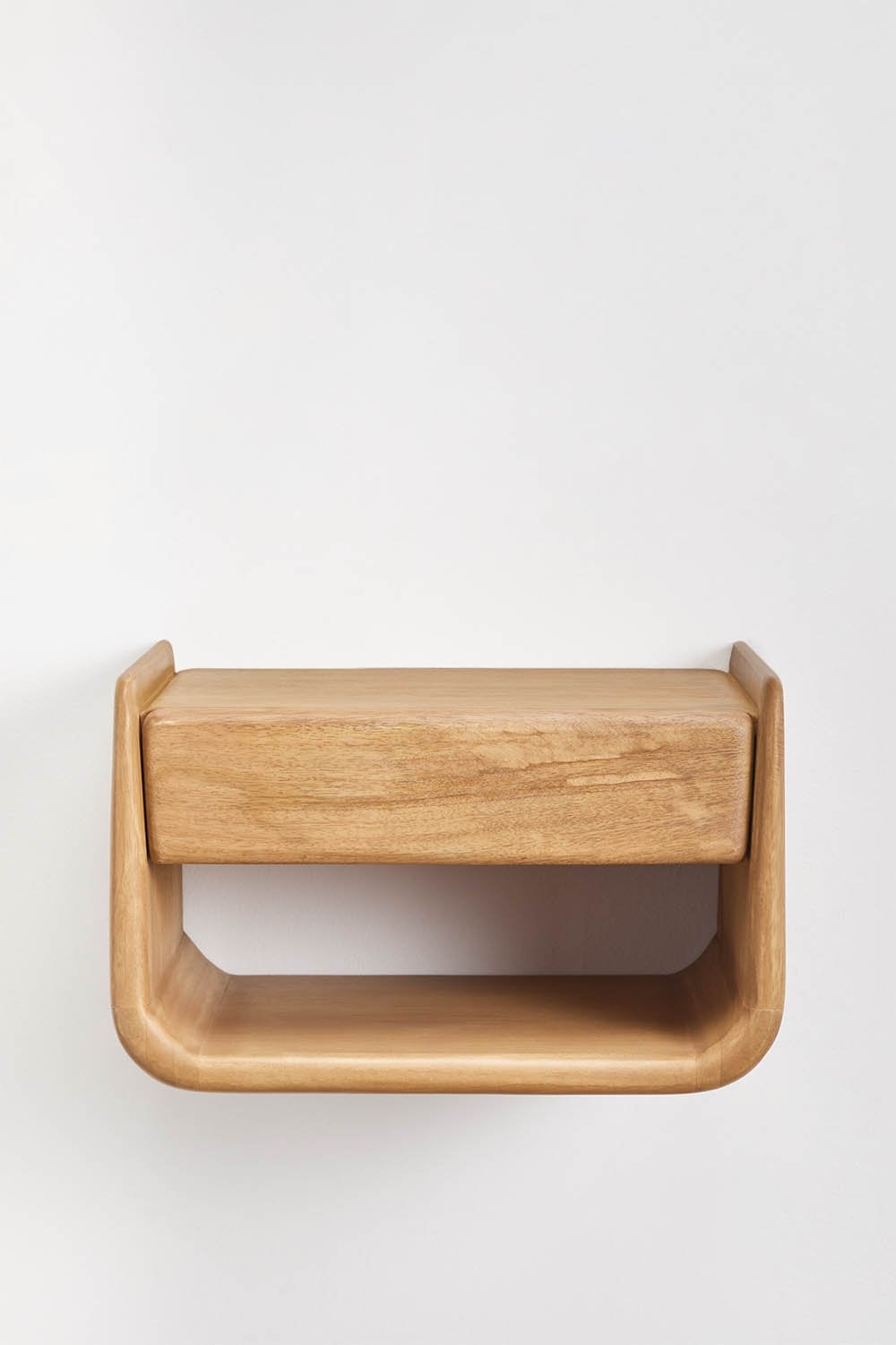 Table de chevet flottante rectangulaire 40x30 cm en bois Tinsley, image de la galerie 4
