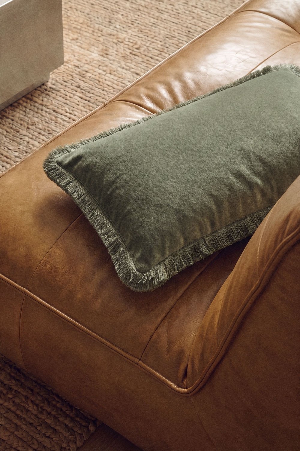 Coussin rectangulaire 30x50 cm en coton Soncey, image de la galerie 1