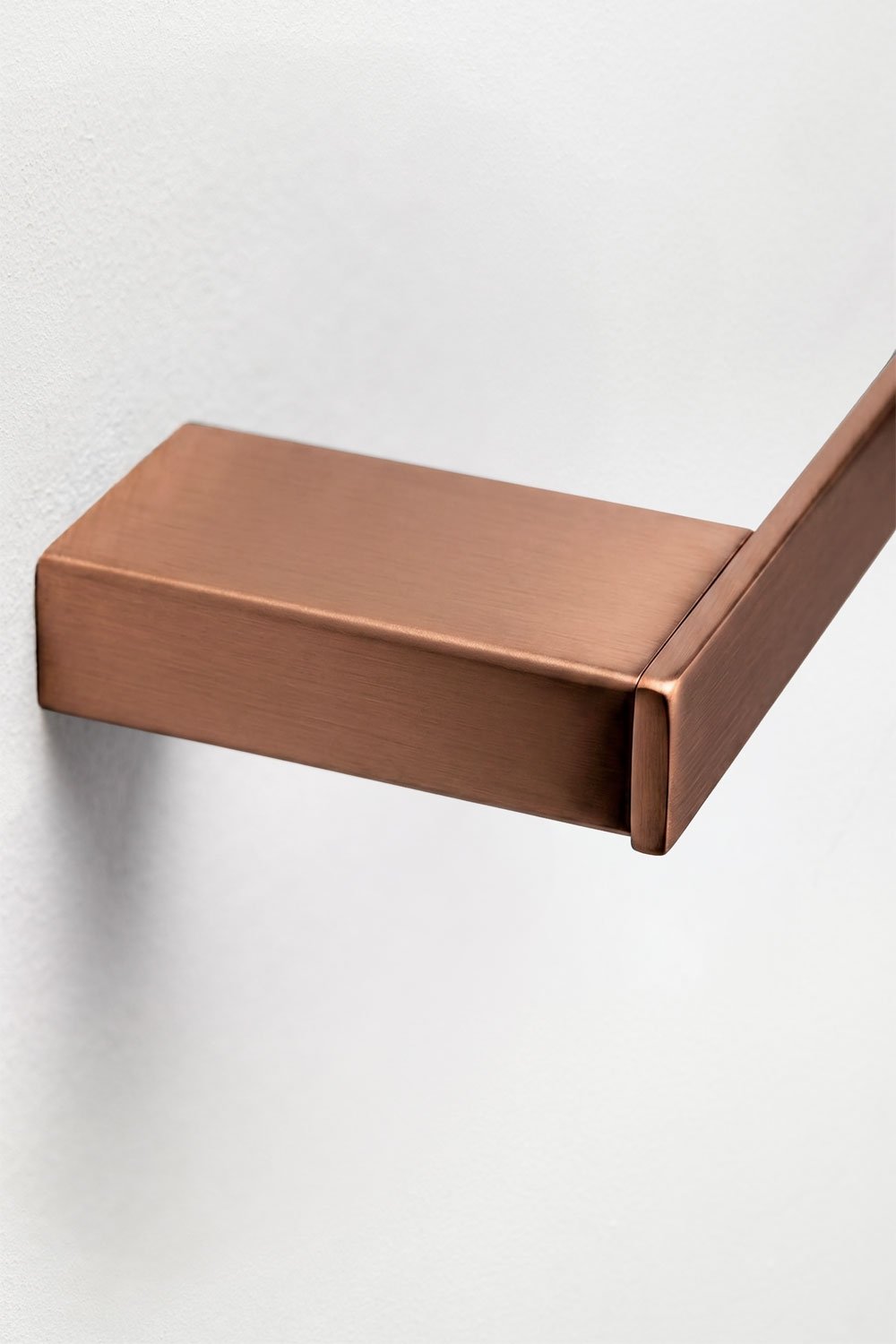 Porte-papier toilette en acier inoxydable or rose brossé Olvam, image de la galerie 5
