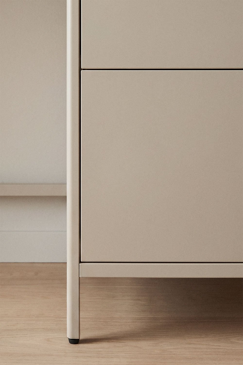Bureau 120x60 cm en acier avec tiroirs Michigan, image de la galerie 2