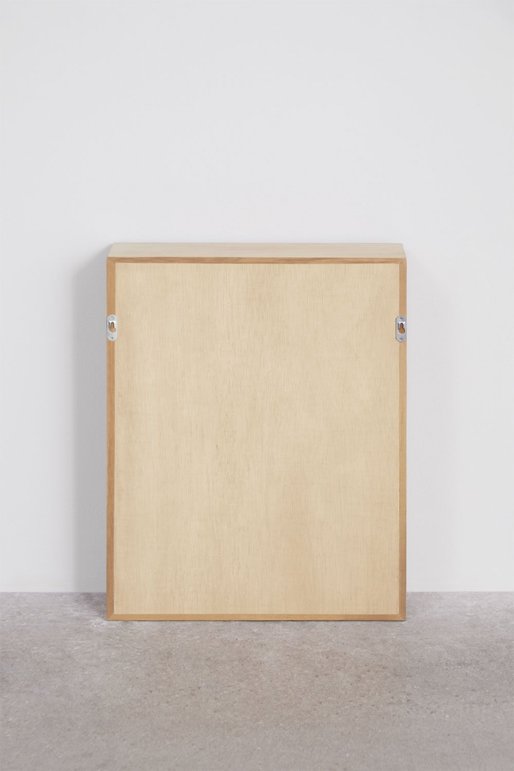 Armoire murale rectangulaire 45x60 cm pour salle de bain en bois de teck avec miroir Ian, image de la galerie 8
