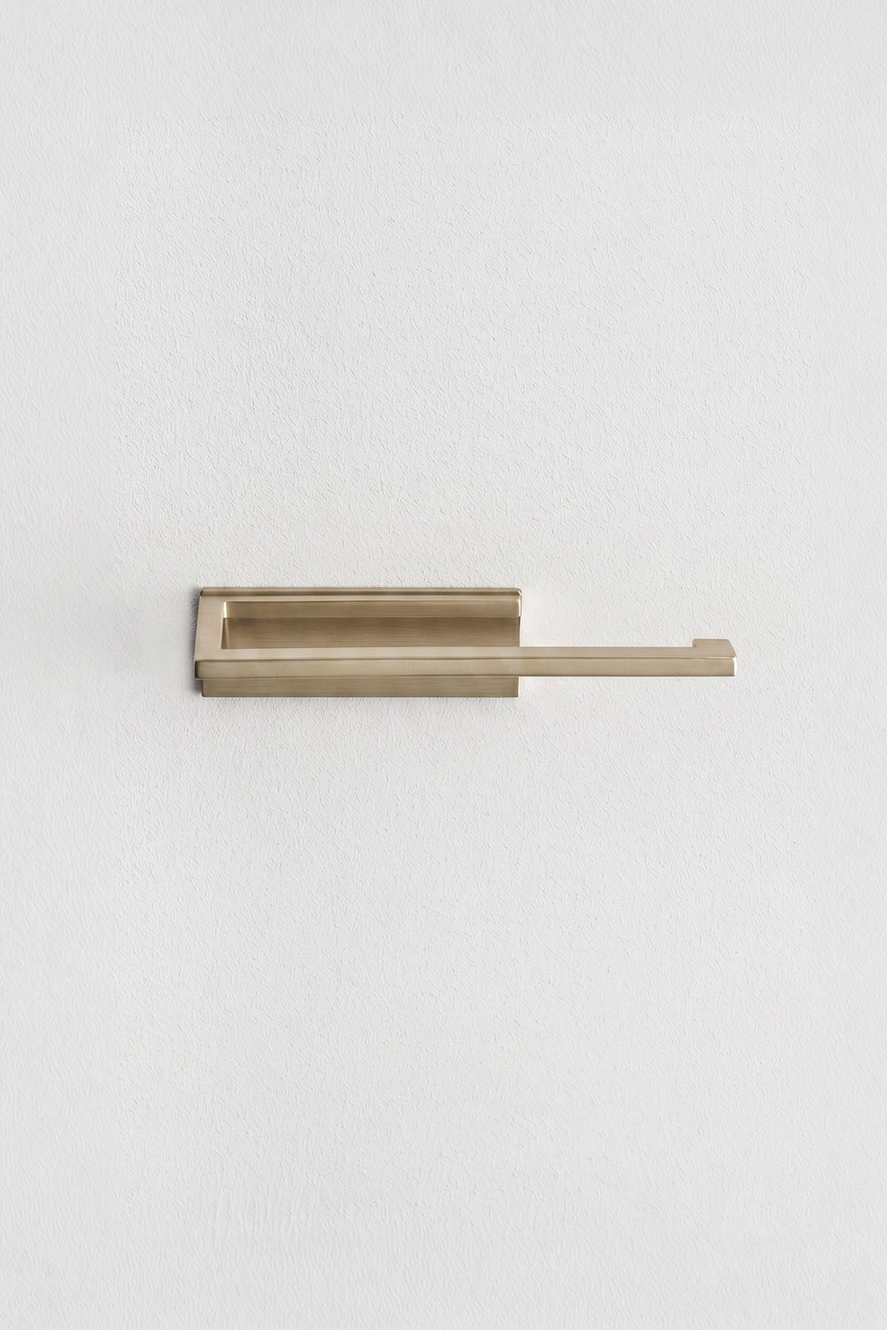 Porte-papier toilette adhésif pour salle de bain en acier inoxydable doré brossé Jalter, image de la galerie 4