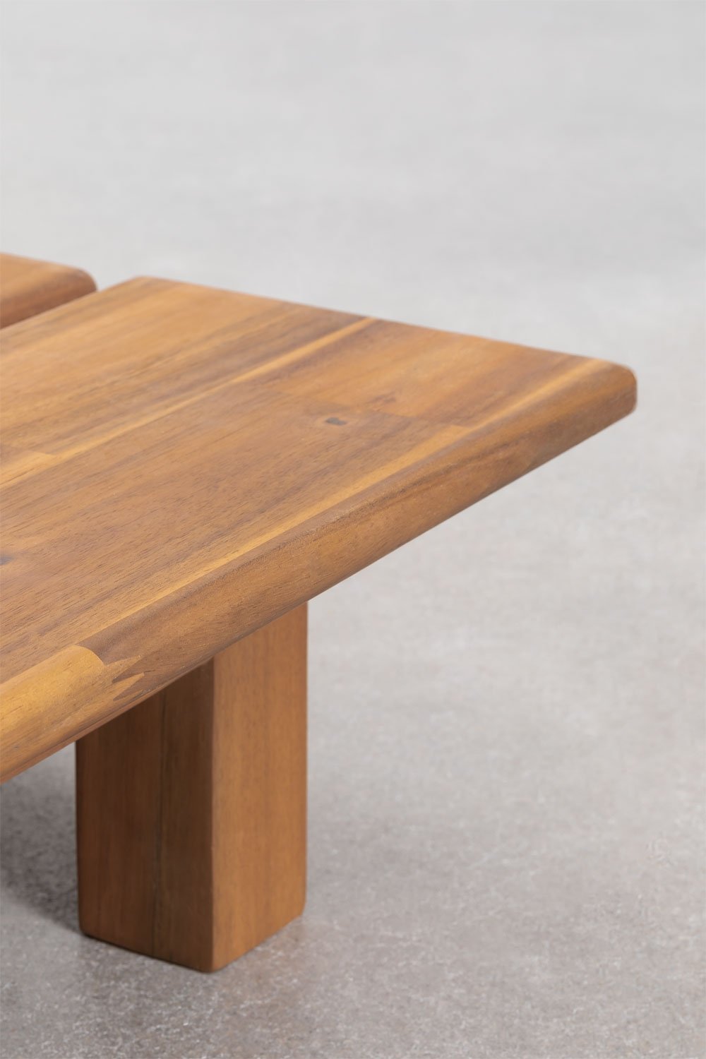 Table basse rectangulaire 85x75 cm en bois d'acacia Brina, image de la galerie 4
