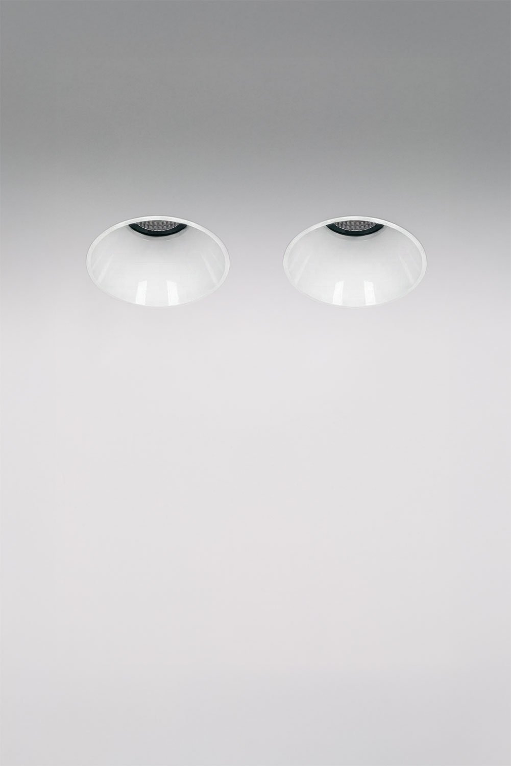Pack de 2 downlights LED encastrables sans cadre trimless ronds Ø5,3 cm pour extérieur en aluminium Orelva, imagen de galeria 1