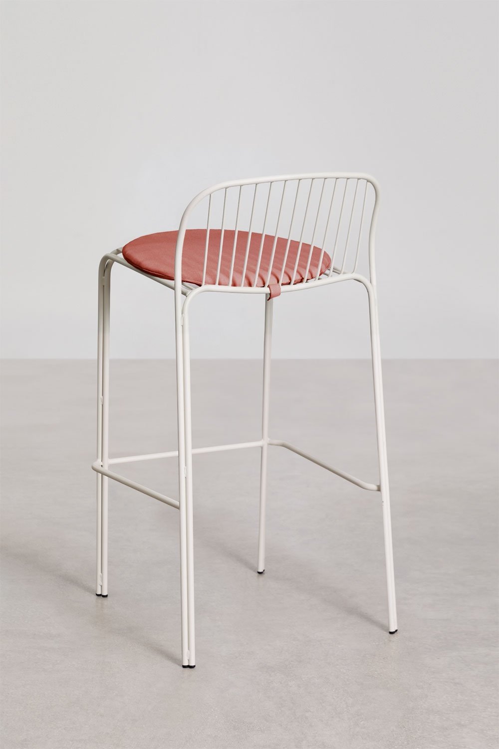 Pack de 2 tabourets hauts de jardin en acier Anerina, image de la galerie 5