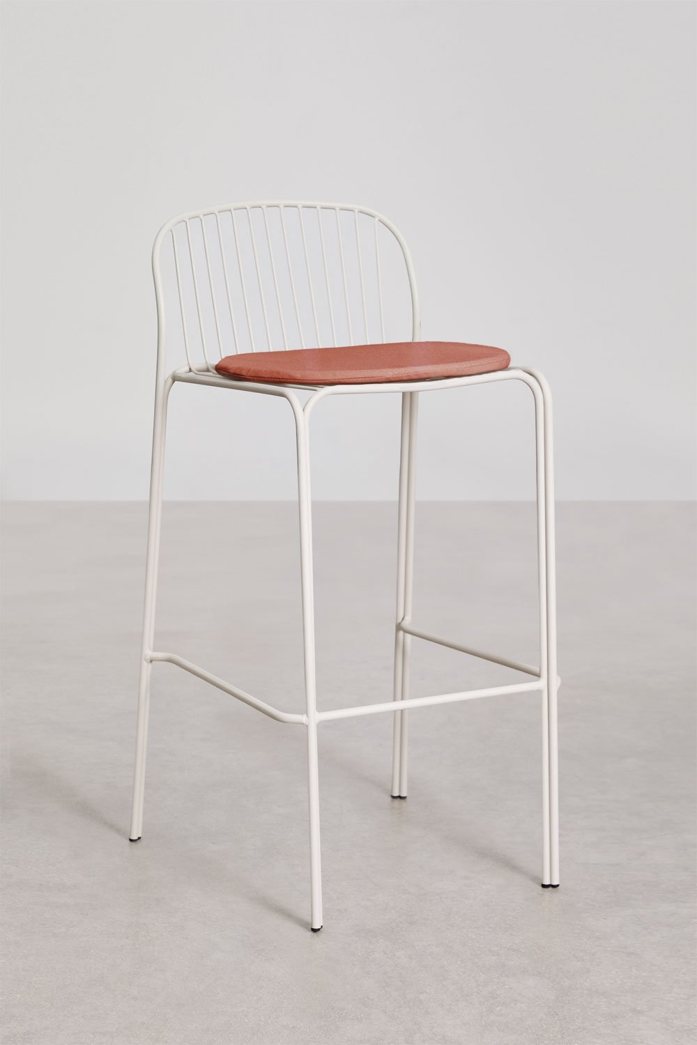 Pack de 4 tabourets de jardin hauts en acier Anerina, image de la galerie 3
