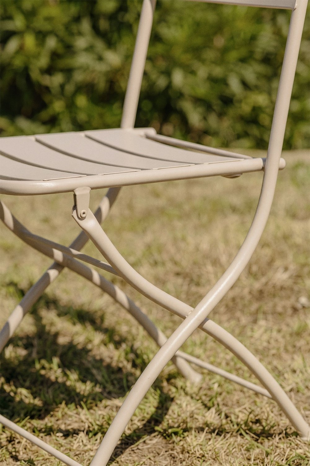 Chaise de jardin pliante en acier Janti, image de la galerie 2