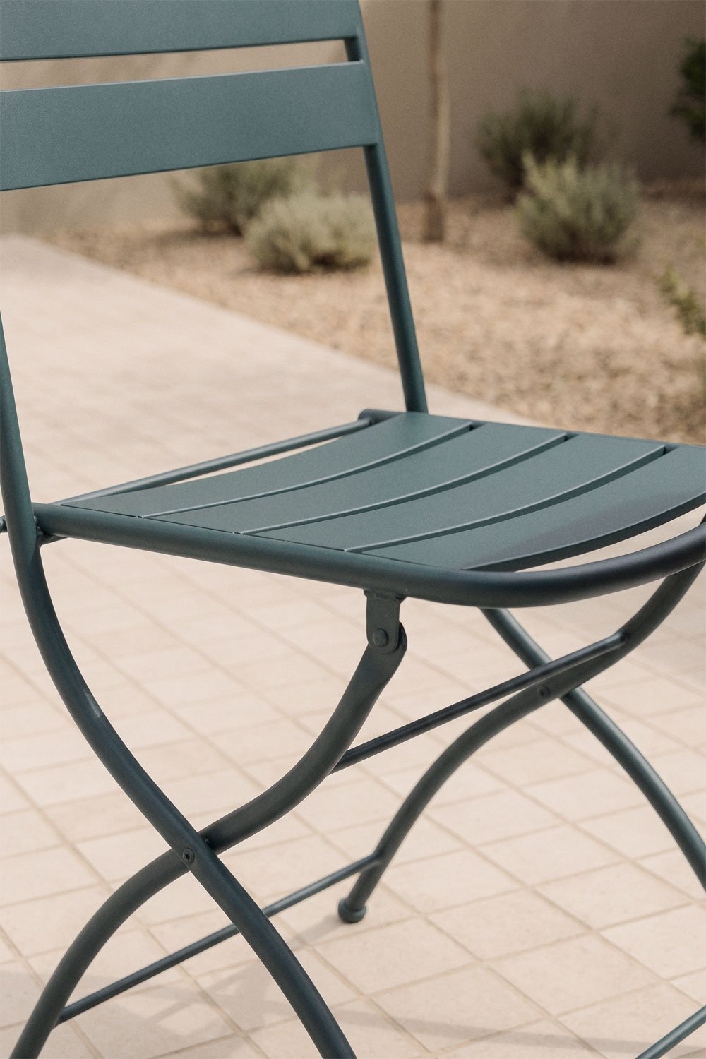 Pack de 2 chaises de jardin pliantes Janti, image de la galerie 2