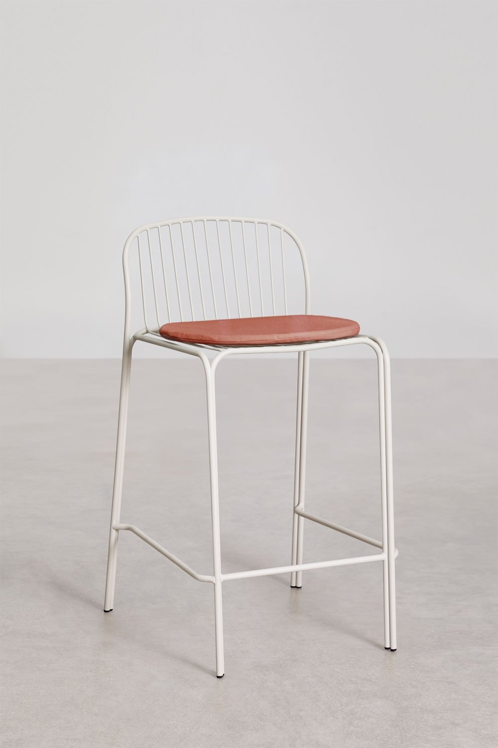 Pack de 4 tabourets de jardin hauts en acier Anerina, image de la galerie 3