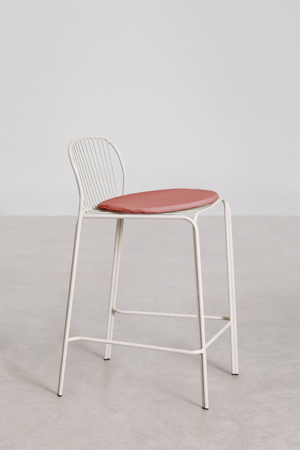 Pack de 4 tabourets de jardin hauts en acier Anerina, image de la galerie 4