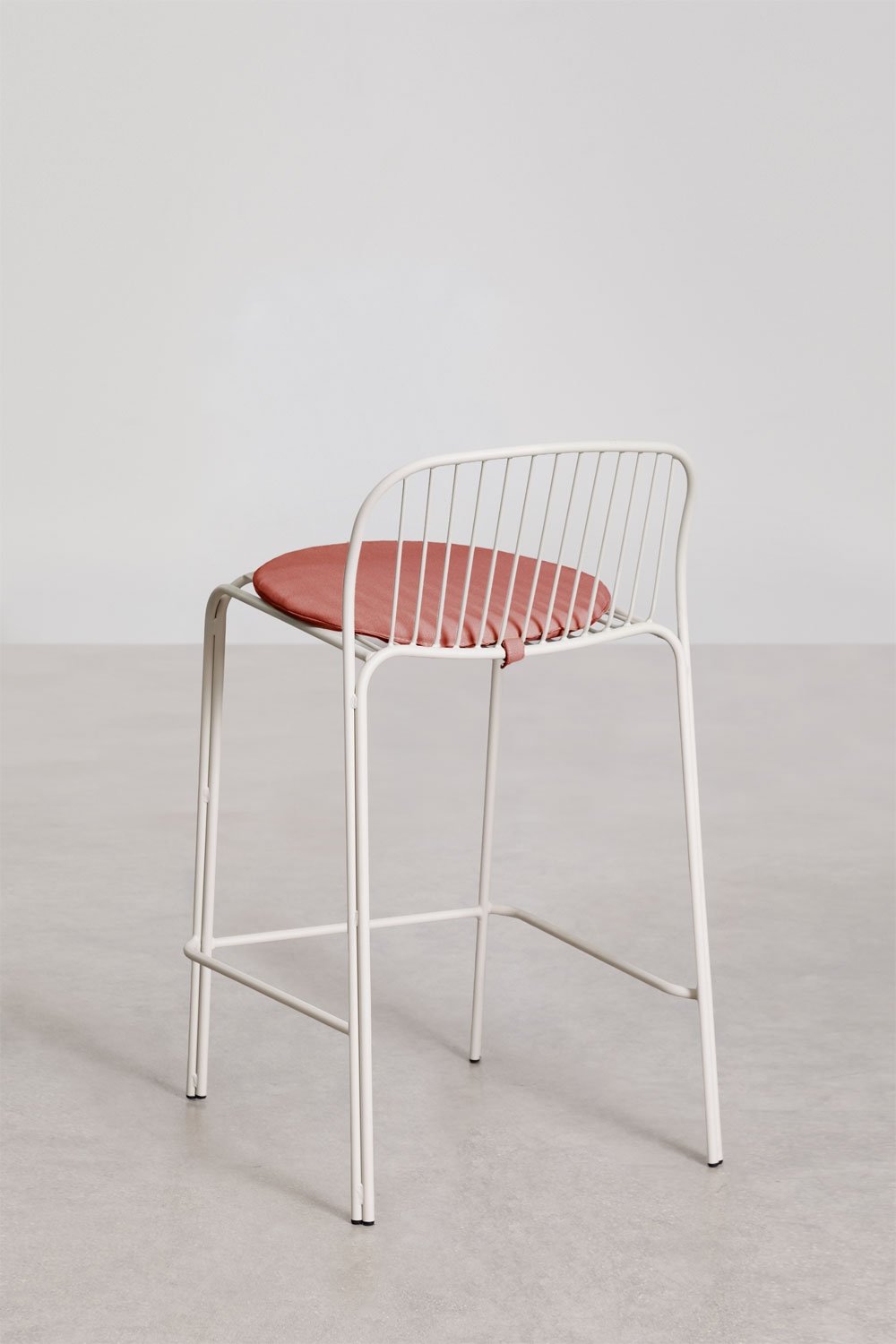Pack de 4 tabourets de jardin hauts en acier Anerina, image de la galerie 5