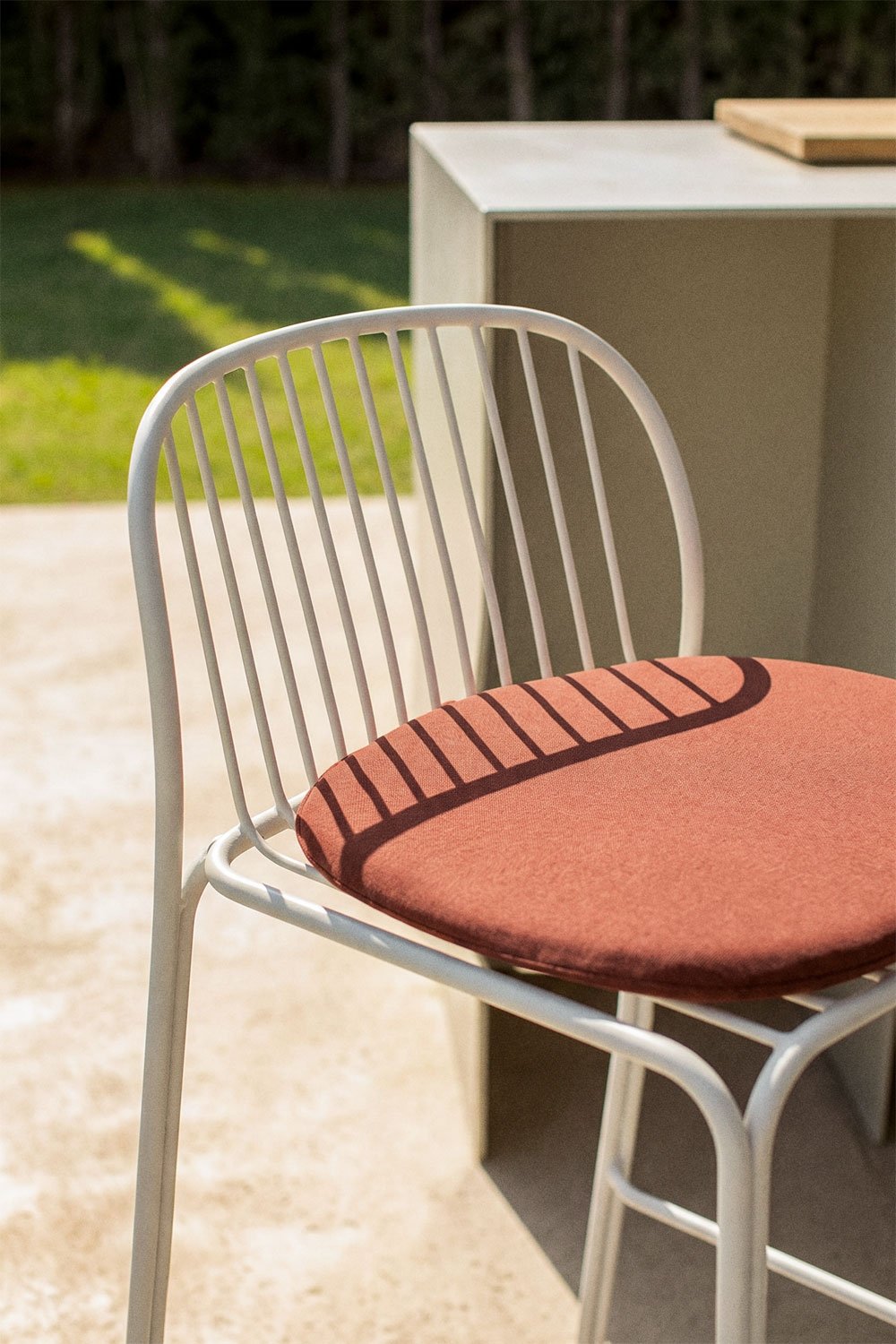 Pack de 4 tabourets de jardin hauts en acier Anerina, image de la galerie 2