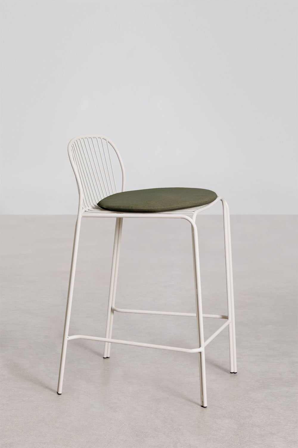 Pack de 4 tabourets de jardin hauts en acier Anerina, image de la galerie 4