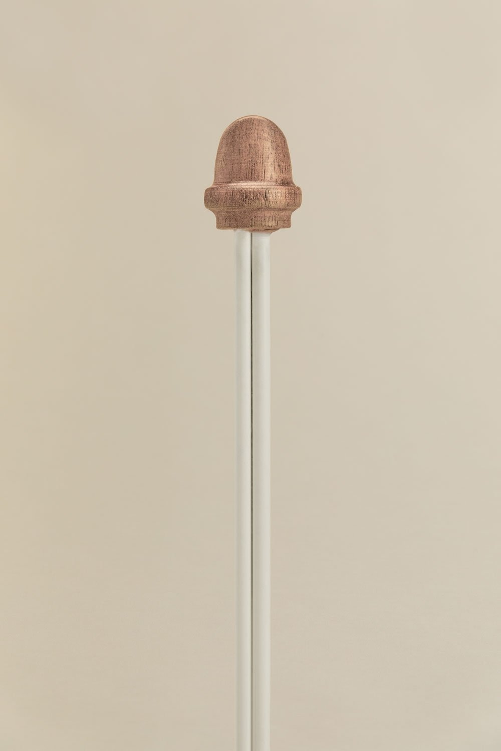 Porte-rouleaux de cuisine en bois d'acacia et fer Andoni, image de la galerie 4