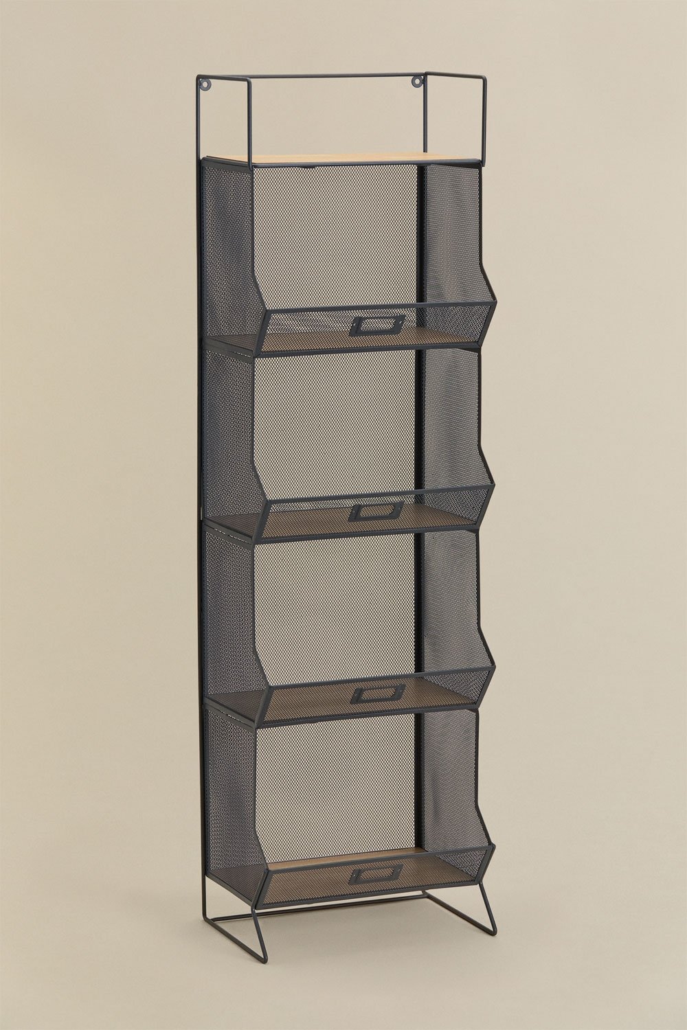 Étagère de rangement 30x105 cm en fer et MDF Antxo, image de la galerie 3