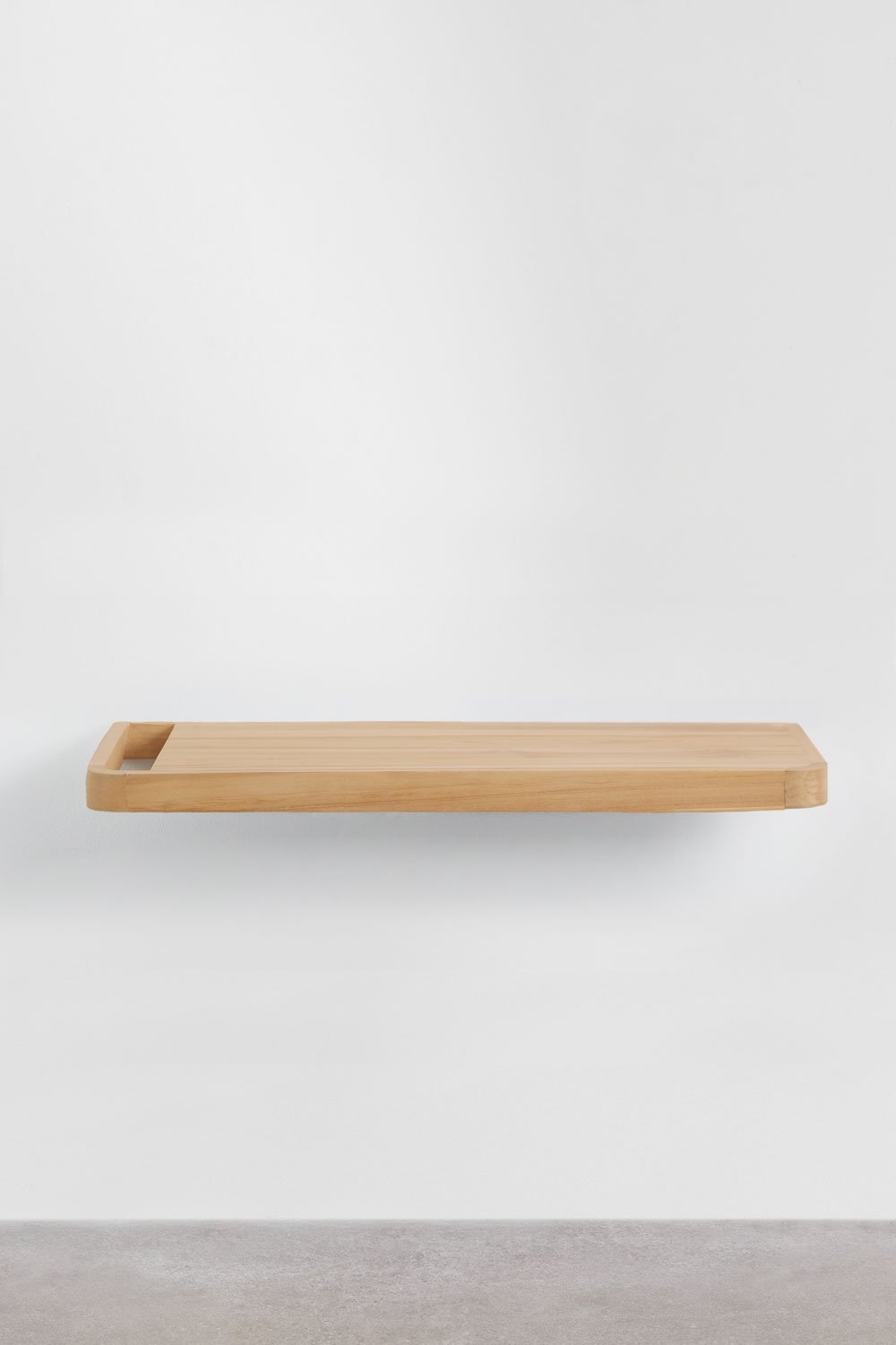 Ensemble meuble de salle de bain suspendu 130x45 cm en bois de teck Neill, image de la galerie 3