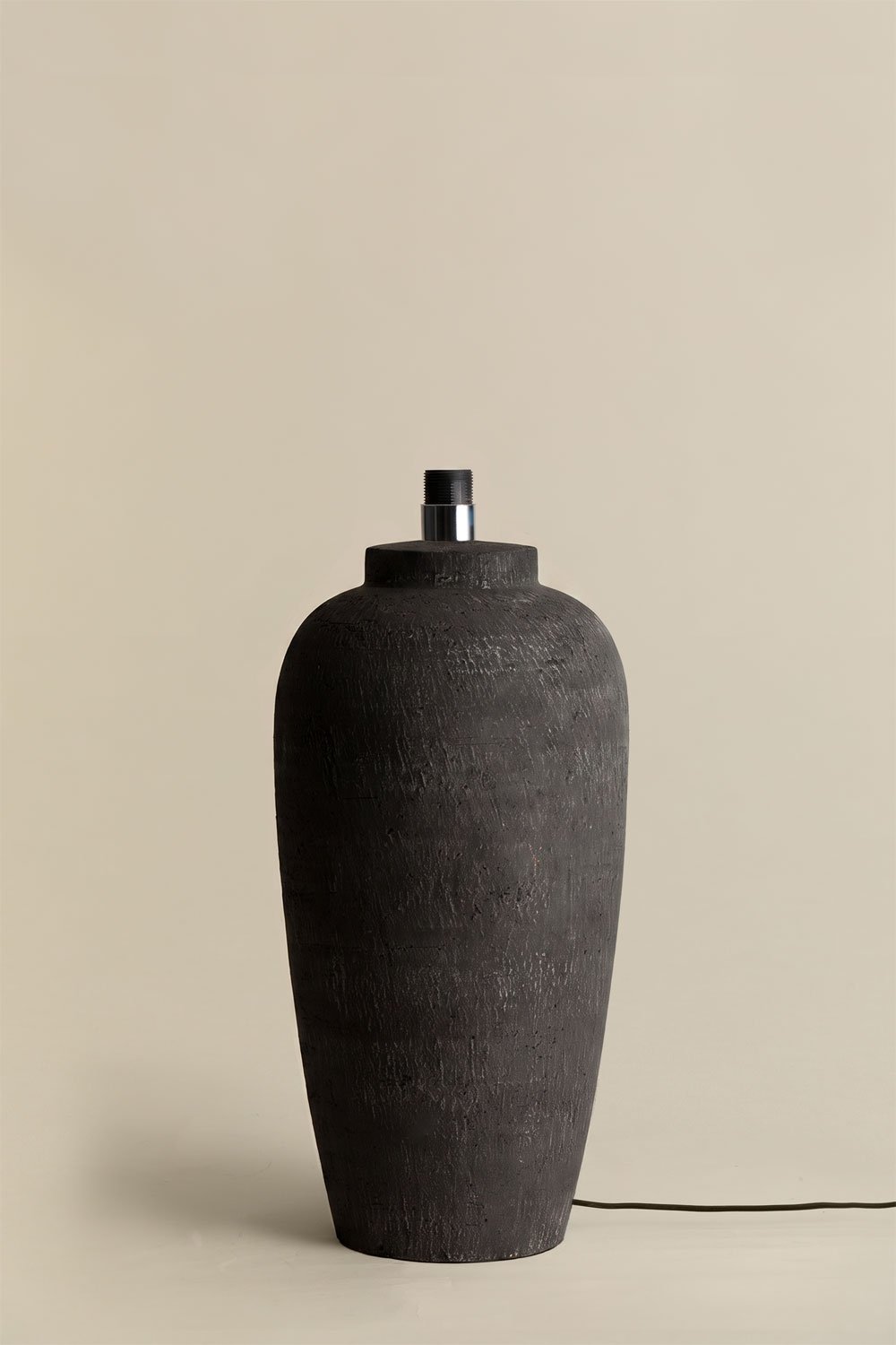 Lampe de table en lin et fibre de verre Selivan, image de la galerie 5