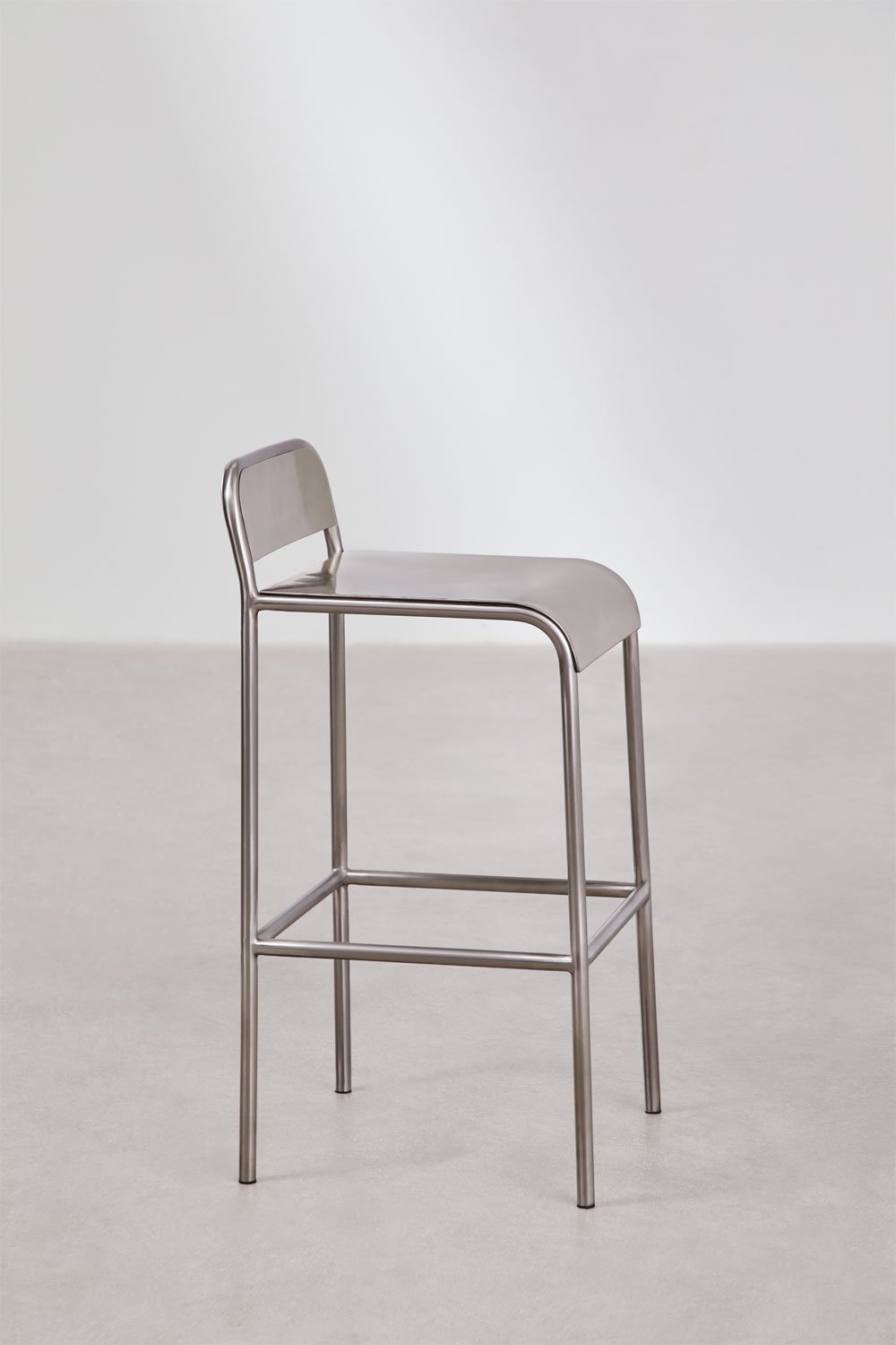 Tabouret haut en acier inoxydable Narnial, image de la galerie 4