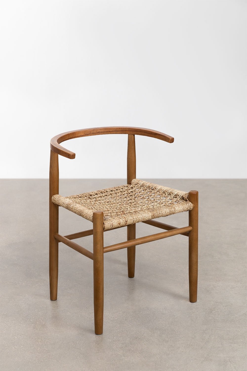 Pack de 4 chaises de salle à manger en bois Uish Vintage, image de la galerie 2