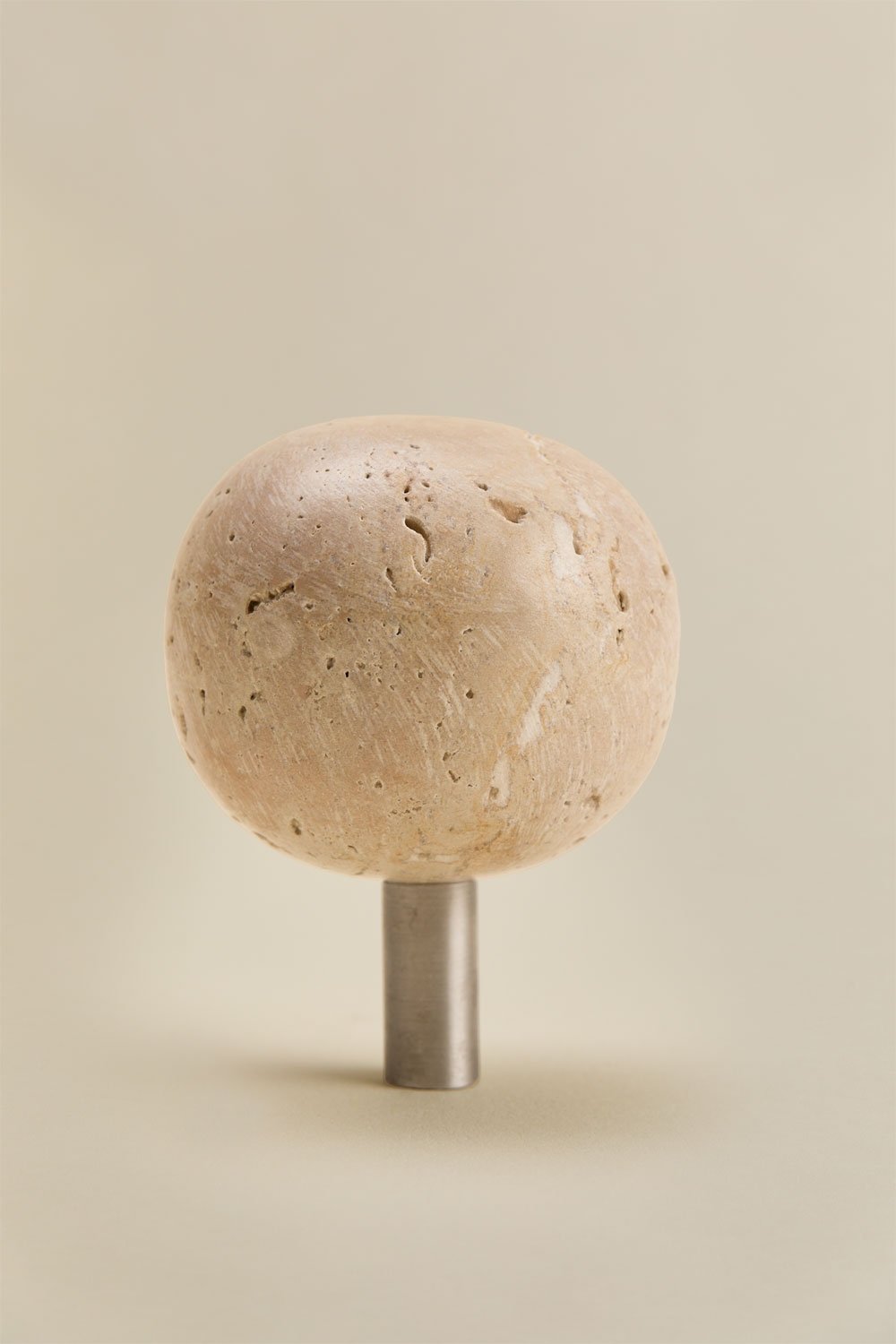 Pack de 2 poignées en pierre naturelle et acier inoxydable Wilster, image de la galerie 5