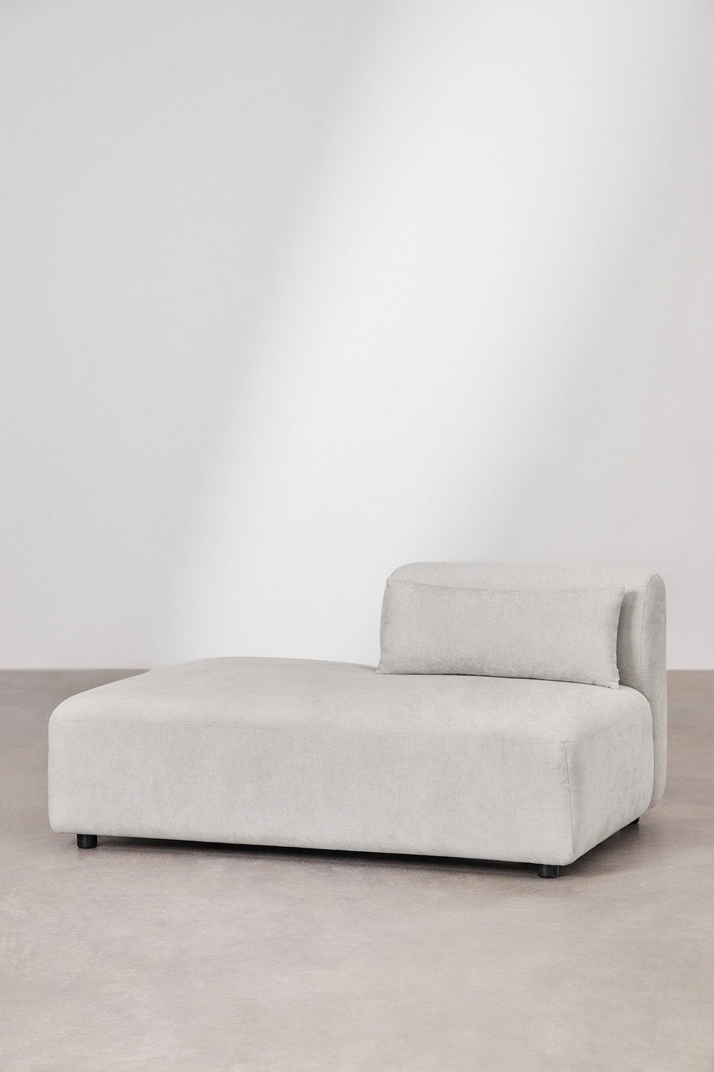 Canapé modulaire 2 pièces avec méridienne gauche et pouf Fogler, image de la galerie 6