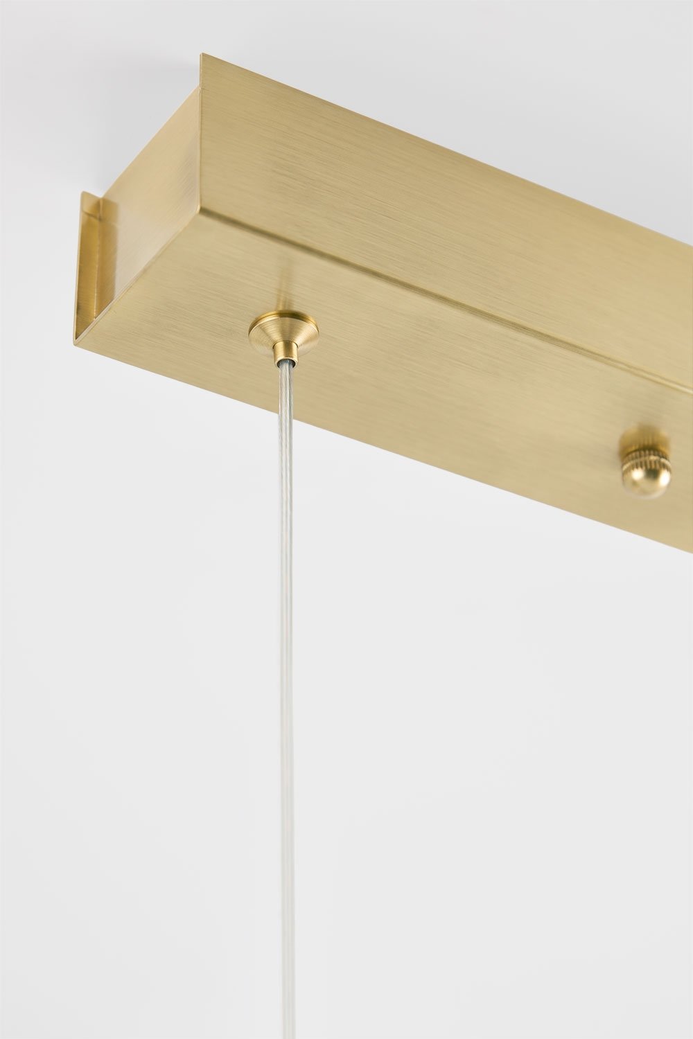 Lampe suspendue linéaire LED 120 cm avec lumière indirecte en aluminium Danile, image de la galerie 9