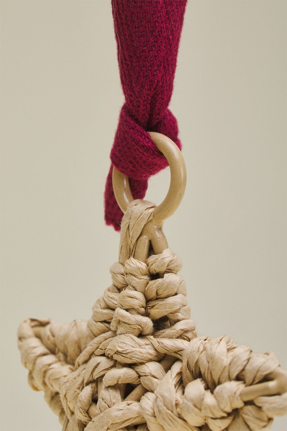 Pack de 3 décorations de Noël en corde tressée Valien, image de la galerie 4