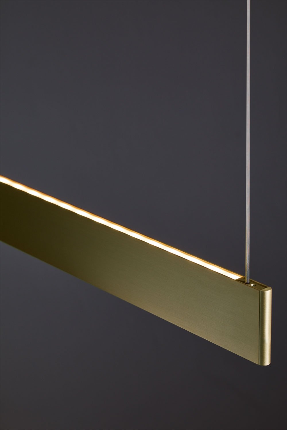 Lampe suspendue linéaire LED 120 cm avec lumière indirecte en aluminium Maulenis, image de la galerie 8