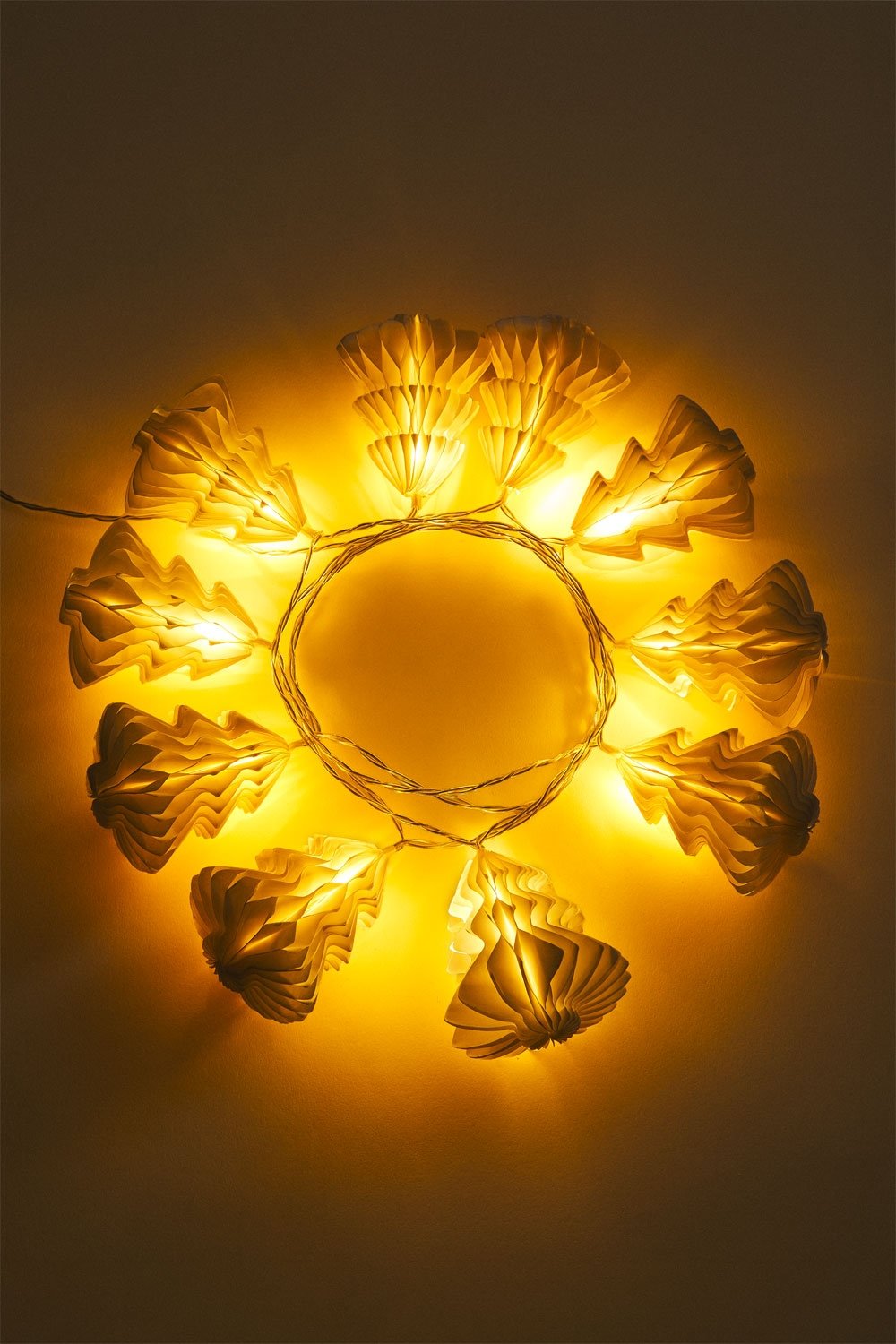 Guirlande décorative avec lumières LED en papier Vamei, image de la galerie 5