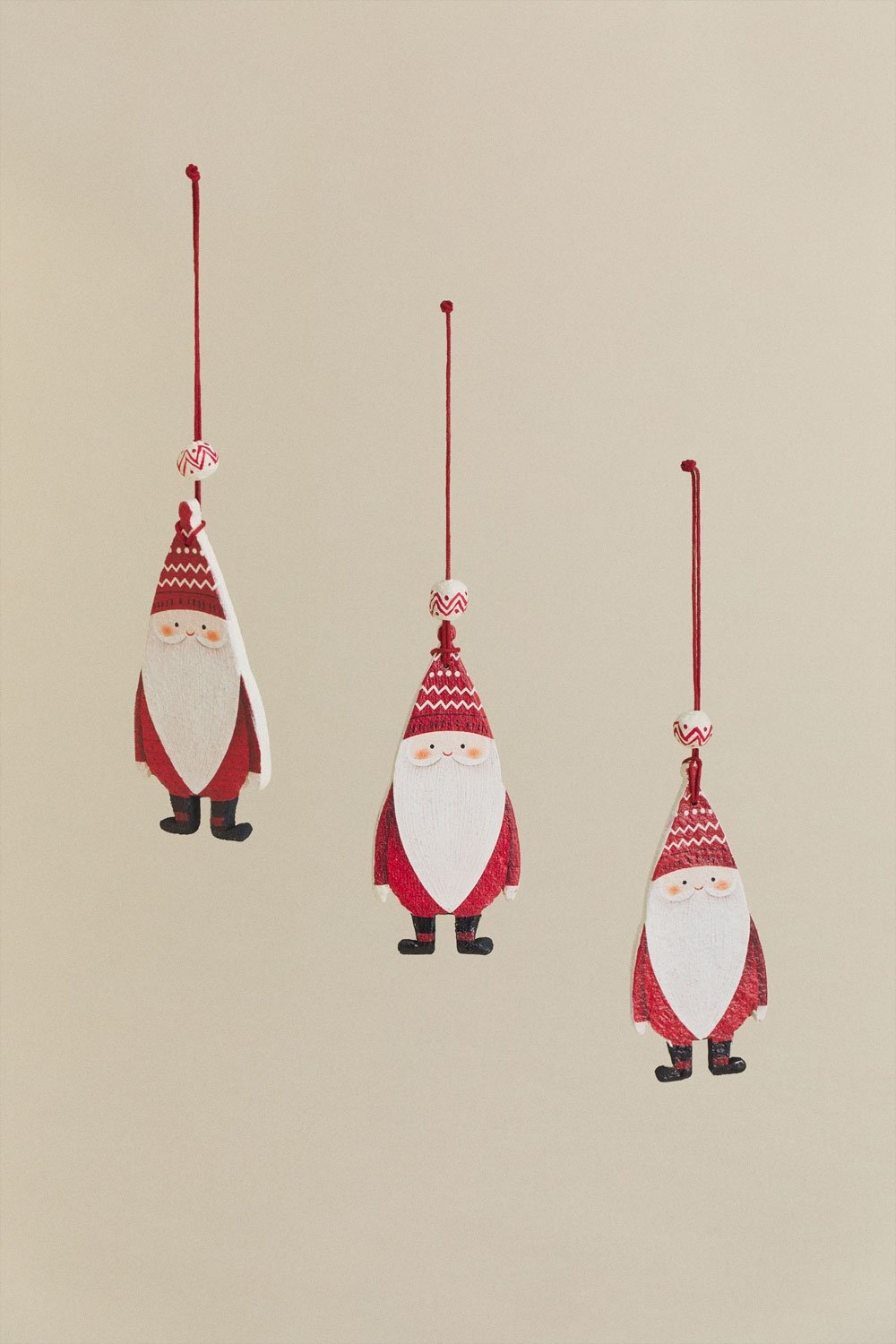 Pack de 3 décorations de Noël en papier mâché Vaucat, image de la galerie 3